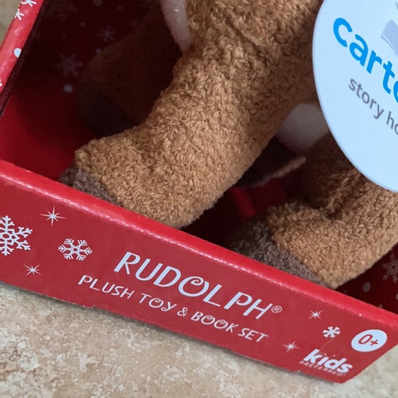 Classic Rudolph the Red-Nosed Reindeer Plush Toy Santa’s Big Night Book Gift Set - Picture 8 of 12